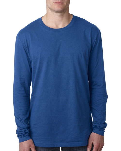 Next Level N3601 Men Premium Fitted Long-Sleeve Crew Tee at GotApparel