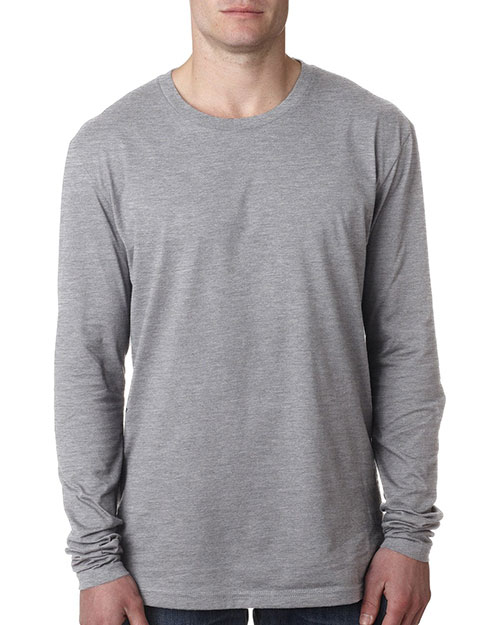 Next Level N3601 Men Premium Fitted Long-Sleeve Crew Tee at GotApparel