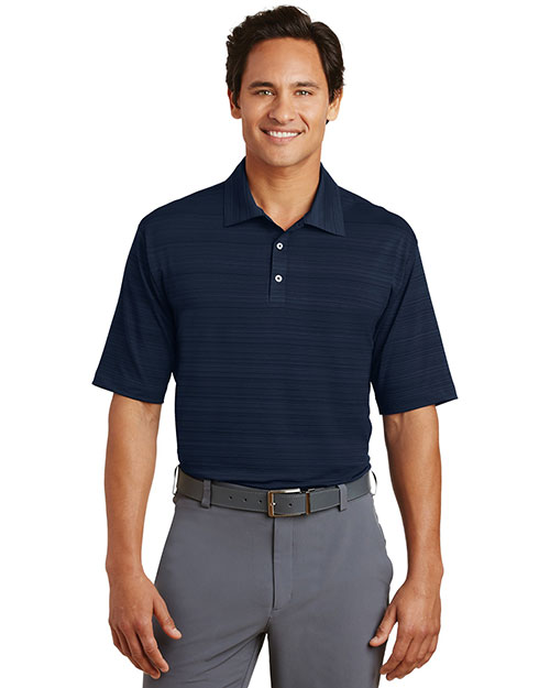 Nike 429438 Men 4.87 oz Elite Series Dri-FIT Heather Fine Line Bonded Polo at GotApparel