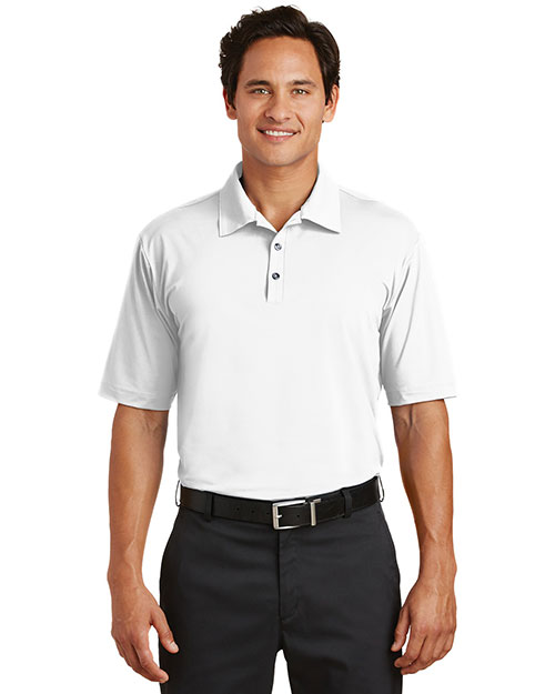 Nike 429439 Men 5.61 oz Elite Series Dri-FIT Ottoman Bonded Polo at GotApparel