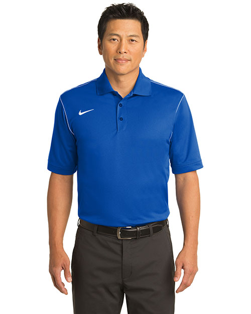 Nike 443119 Men 5.6 oz Dri-FIT Sport Swoosh Pique Polo at GotApparel