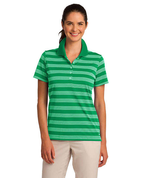  DISCONTINUED Nike Ladies Dri-FIT Tech Stripe Polo. 578678 at GotApparel