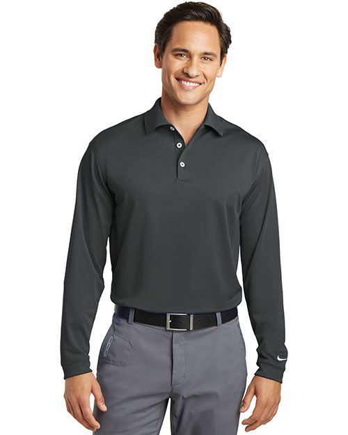 Nike 604940 Men 5 oz Tall Long Sleeve Dri-FIT Stretch Tech Polo at GotApparel