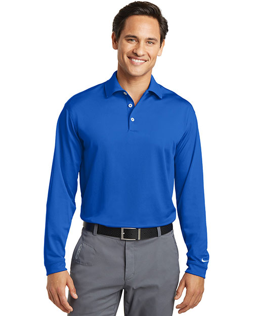 Nike 604940 Men 5 oz Tall Long Sleeve Dri-FIT Stretch Tech Polo at GotApparel