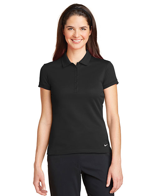 Nike 746100 Ladies 4.7 oz Dri-FIT Solid Icon Pique Modern Fit Polo at GotApparel