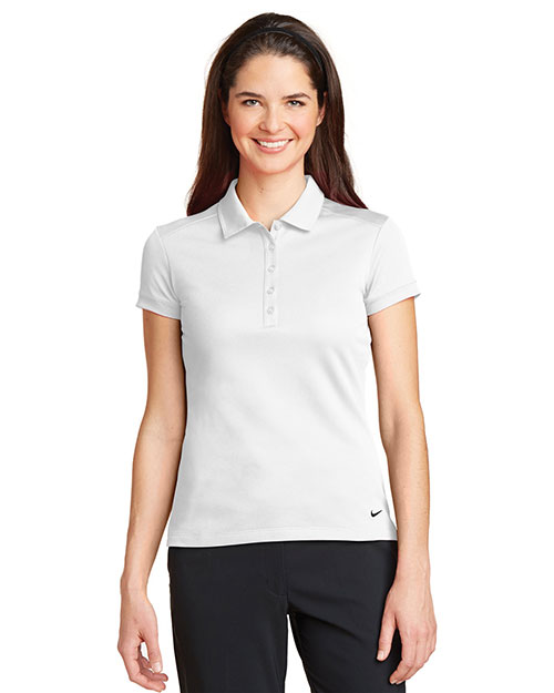 Nike 746100 Ladies 4.7 oz Dri-FIT Solid Icon Pique Modern Fit Polo at GotApparel