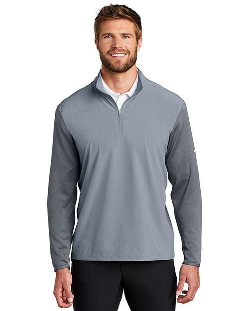 Nike 746102 Men 4.7 oz Dri-FIT Fabric Mix 1/2-Zip Cover-Up at GotApparel