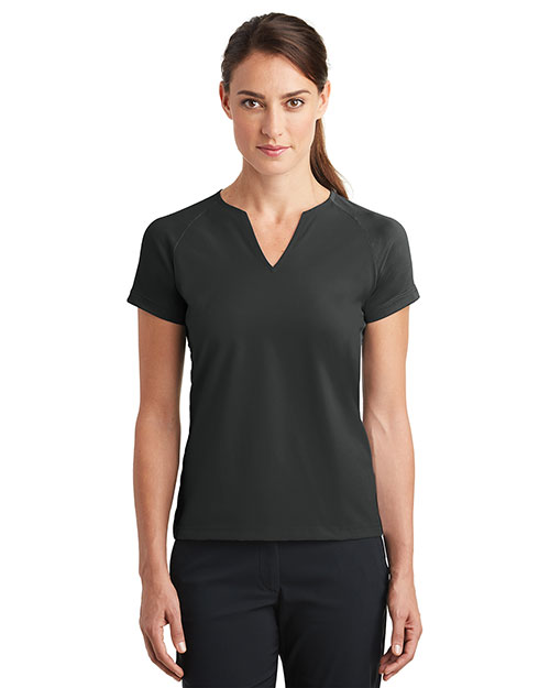 Nike 838960 Ladies 4.7 oz Dri-FIT Stretch Woven V-Neck Top at GotApparel