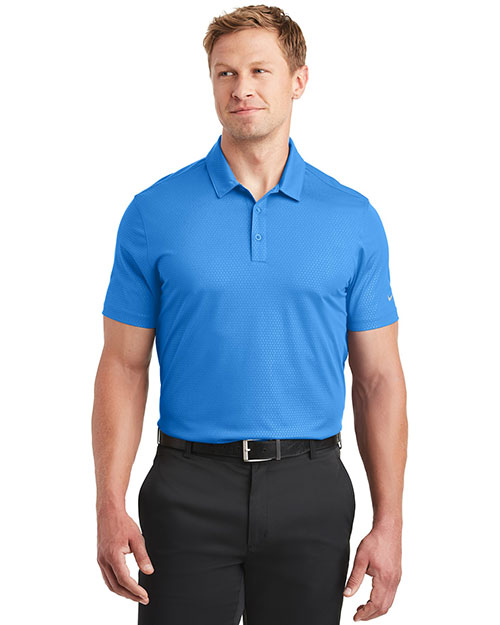 Nike 838964 Men 5.29 oz Dri-FIT Embossed Tri-Blade Polo at GotApparel