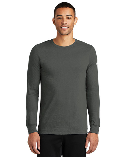 Nike NKBQ5230 Men 4.7 oz Dri-FIT Cotton/Poly Long Sleeve Tee at GotApparel