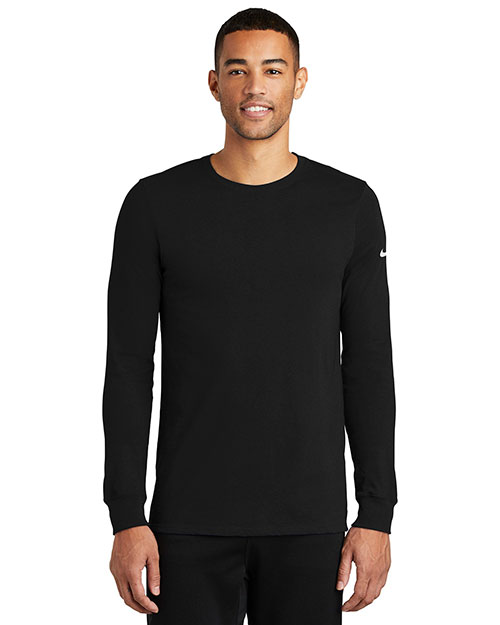 Nike NKBQ5230 Men 4.7 oz Dri-FIT Cotton/Poly Long Sleeve Tee at GotApparel