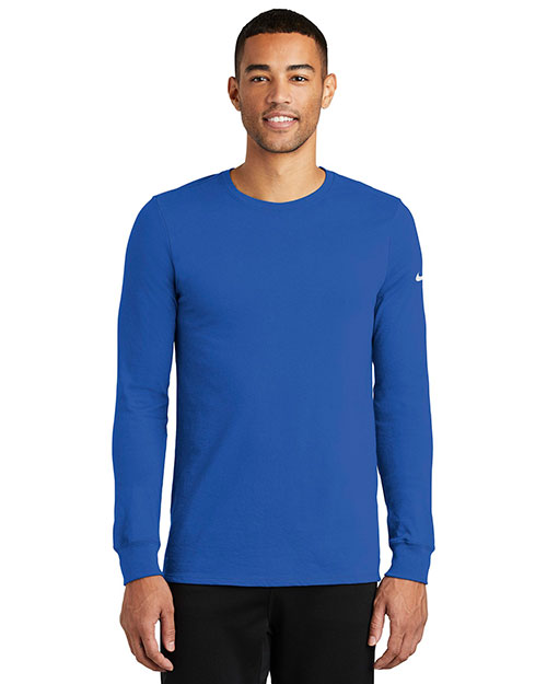 Nike NKBQ5230 Men 4.7 oz Dri-FIT Cotton/Poly Long Sleeve Tee at GotApparel