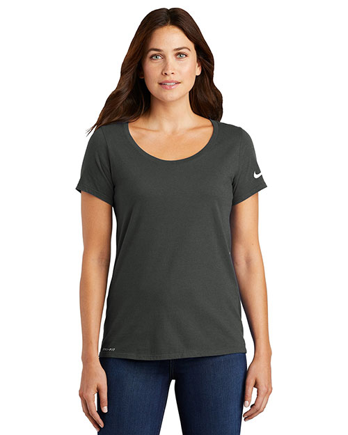 Nike NKBQ5234 Ladies 4.7 oz Dri-FIT Cotton/Poly Scoop Neck Tee at GotApparel