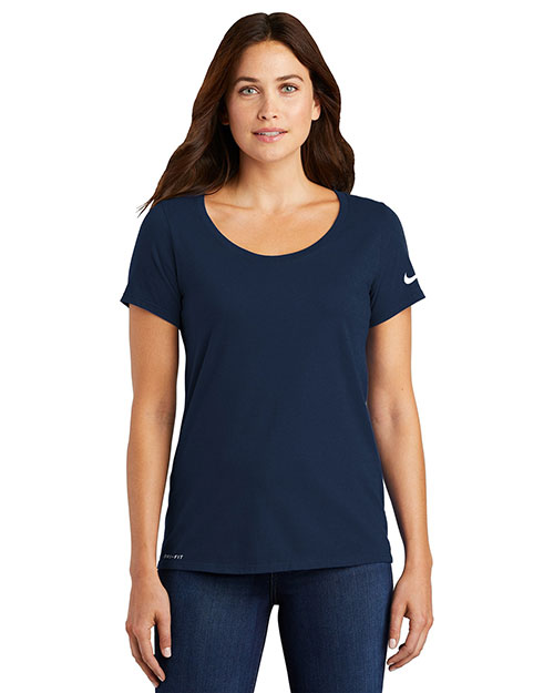 Nike NKBQ5234 Ladies 4.7 oz Dri-FIT Cotton/Poly Scoop Neck Tee at GotApparel
