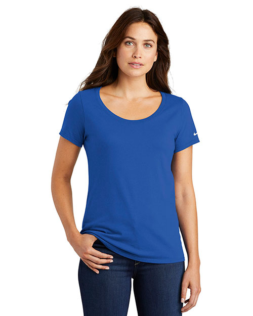 Nike NKBQ5236 Ladies 4.4 oz Core Cotton Scoop Neck Tee at GotApparel