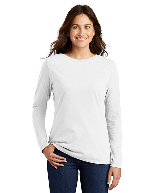 Nike NKCD7300 Ladies 4.4 oz Core Cotton Long Sleeve Tee at GotApparel