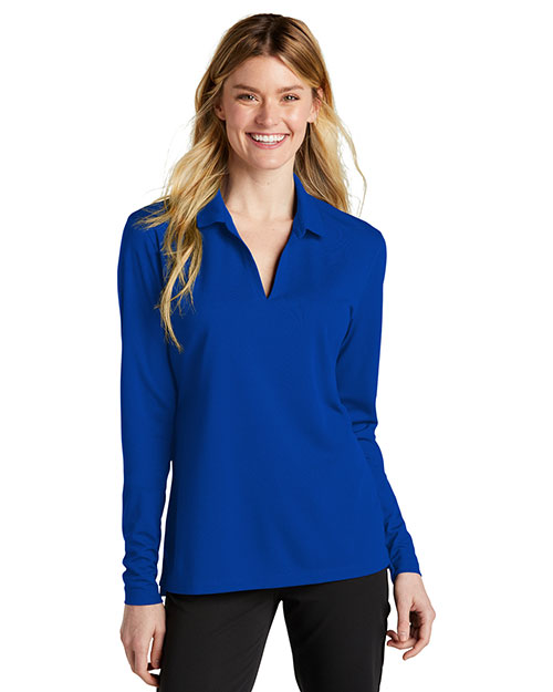 Nike Ladies Dri-FIT Micro Pique 2.0 Long Sleeve Polo NKDC2105 at GotApparel