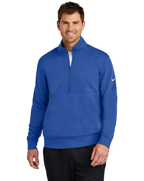 Nike Club Fleece Sleeve Swoosh 1/2-Zip NKDX6718 at GotApparel