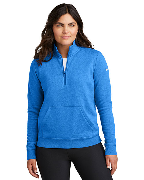 Nike Ladies Club Fleece Sleeve Swoosh 1/2-Zip NKDX6720 at GotApparel