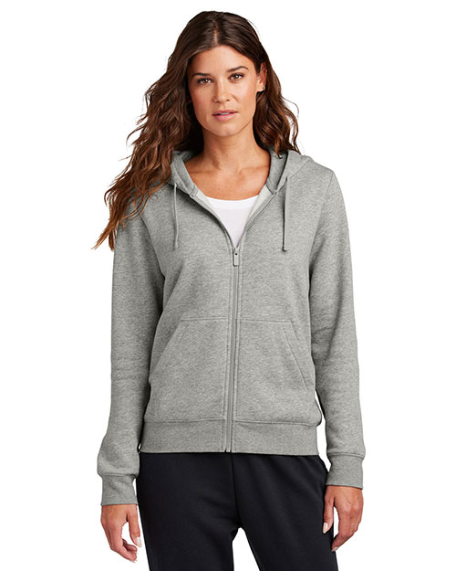 Nike Ladies Club Fleece Sleeve Swoosh Full-Zip Hoodie NKFD9890 at GotApparel