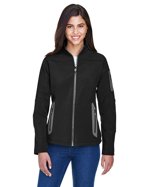 North End 78060 Women Three-Layer Fleece Bonded Soft Shell Technical Jacket at GotApparel