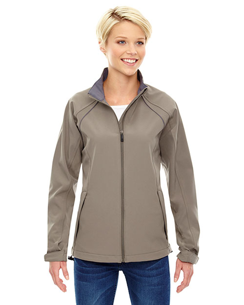 North End 78075 Women Three-Layer Light Bonded Soft Shell Jacket at GotApparel