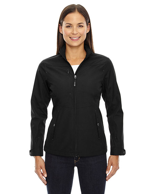 North End 78212 Women Forecast Three-Layer Light Bonded Travel Soft Shell Jacket at GotApparel