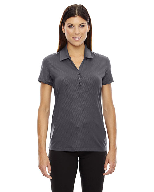 North End 78659 Women Maze Performance Stretch Embossed Print Polo at GotApparel