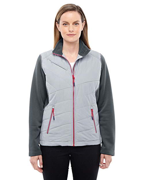 North End 78809 Women's Quantum Interactive Hybrid Insulated Jacket at GotApparel