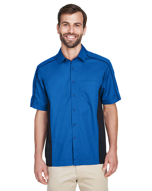 North End 87042 Men Fuse Colorblock Twill Shirt at GotApparel