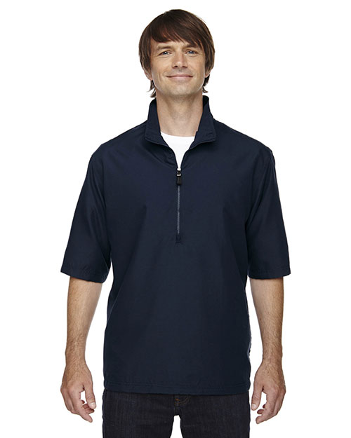 North End 88084 Men M·I·C·R·O Plus Lined short sleeve Wind Shirt with Teflon at GotApparel