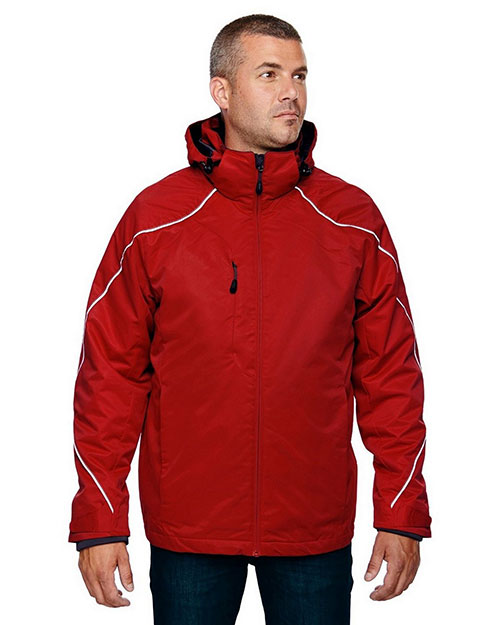 North End 88196 Men Angle 3-In-1 Jacket With Bonded Fleece Liner at GotApparel