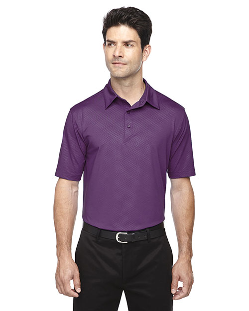 North End 88659 Men Maze Performance Stretch Embossed Print Polo at GotApparel