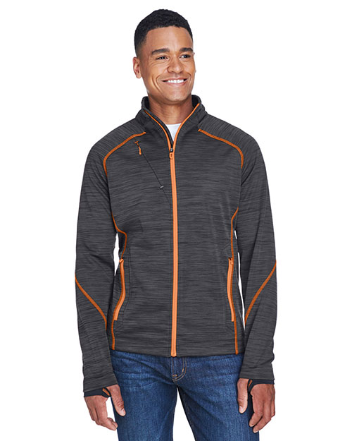 North End 88697 Men Flux Melange Bonded Fleece Jacket at GotApparel