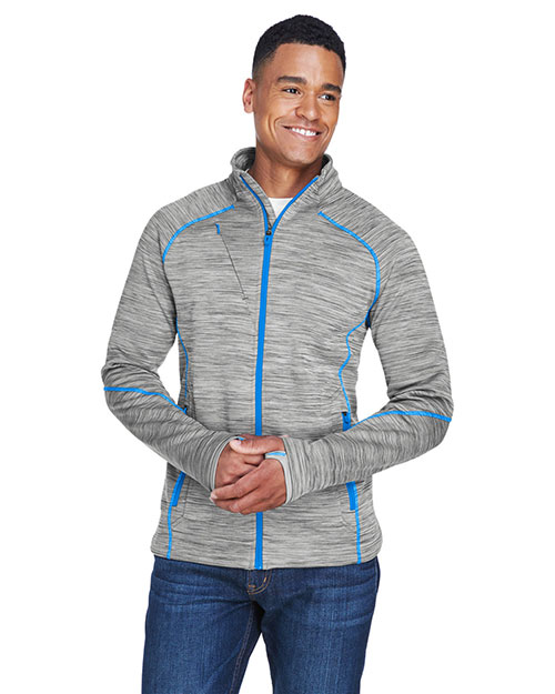 North End 88697 Men Flux Melange Bonded Fleece Jacket at GotApparel
