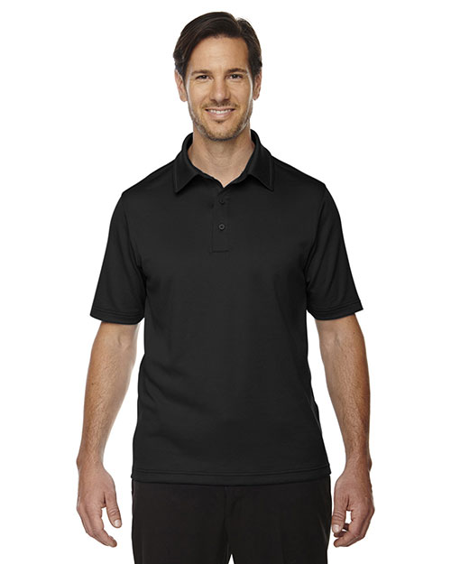 North End 88803 Men Exhilarate Coffee Charcoal Performance Polo with Back Pocket at GotApparel