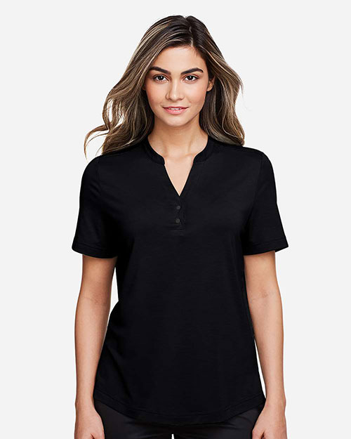 North End NE100W Women Ladies' Jaq Snap-Up Stretch Performance Polo at GotApparel