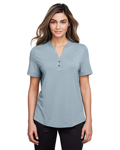 North End NE100W Women Ladies' Jaq Snap-Up Stretch Performance Polo at GotApparel