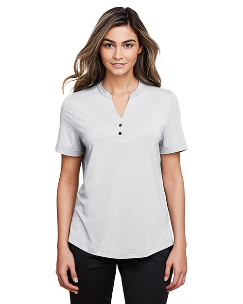 North End NE100W Women Ladies' Jaq Snap-Up Stretch Performance Polo at GotApparel