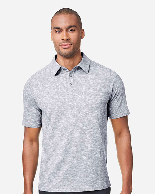 North End NE115 Men's Eclipse Jacquard Polo at GotApparel