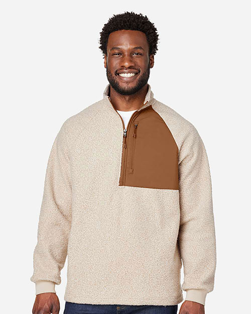 North End NE713 Men's Aura Sweater Fleece Quarter-Zip at GotApparel