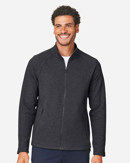 North End NE727 Men's Spirit Textured Full-Zip at GotApparel