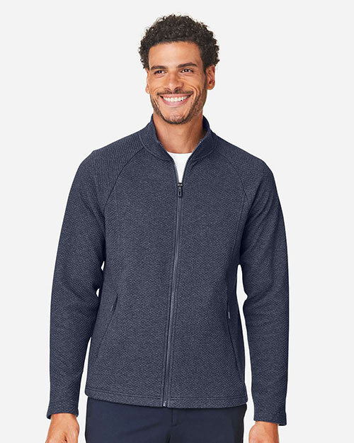 North End NE727 Men's Spirit Textured Full-Zip at GotApparel