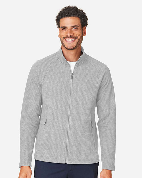 North End NE727 Men's Spirit Textured Full-Zip at GotApparel