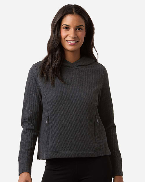 North End NE729W Women's Spirit Textured Hooded Pullover at GotApparel