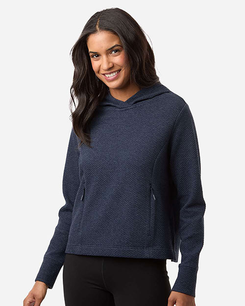 North End NE729W Women's Spirit Textured Hooded Pullover at GotApparel