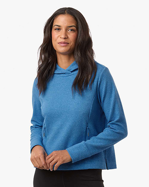 North End NE729W Women's Spirit Textured Hooded Pullover at GotApparel