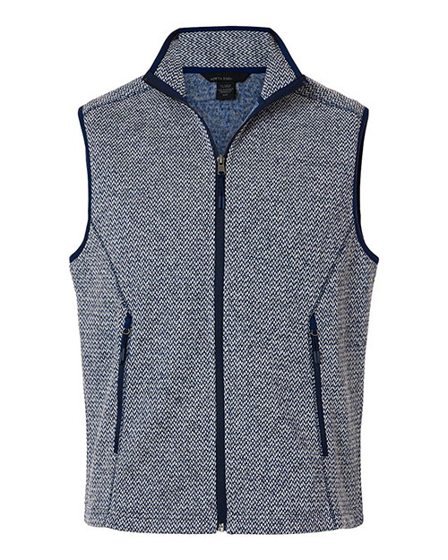 North End NE731 Men's Jasper Jacquard Fleece Vest at GotApparel