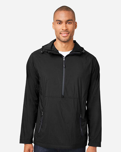 North End NE810 Men's Aura Lightweight Packable Anorak at GotApparel