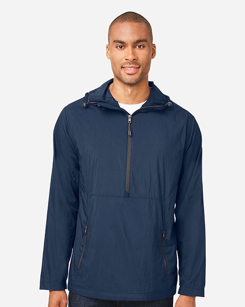 North End NE810 Men's Aura Lightweight Packable Anorak at GotApparel